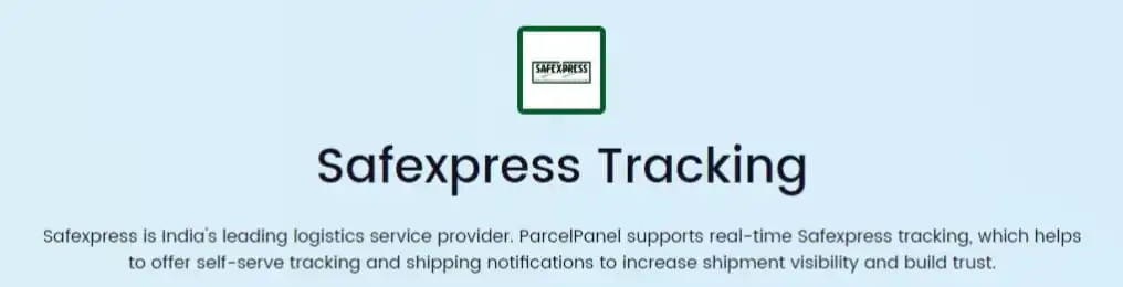 Safexpress Tracking