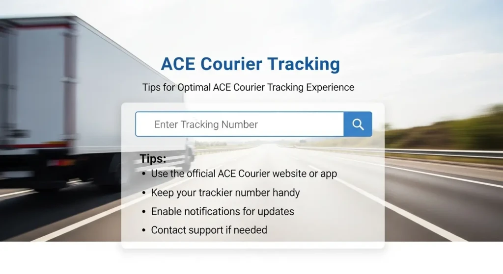 Tips for Optimal ACE Courier Tracking Experience