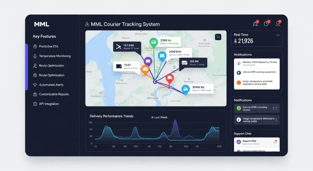 Advanced Features of MML Courier Tracking System