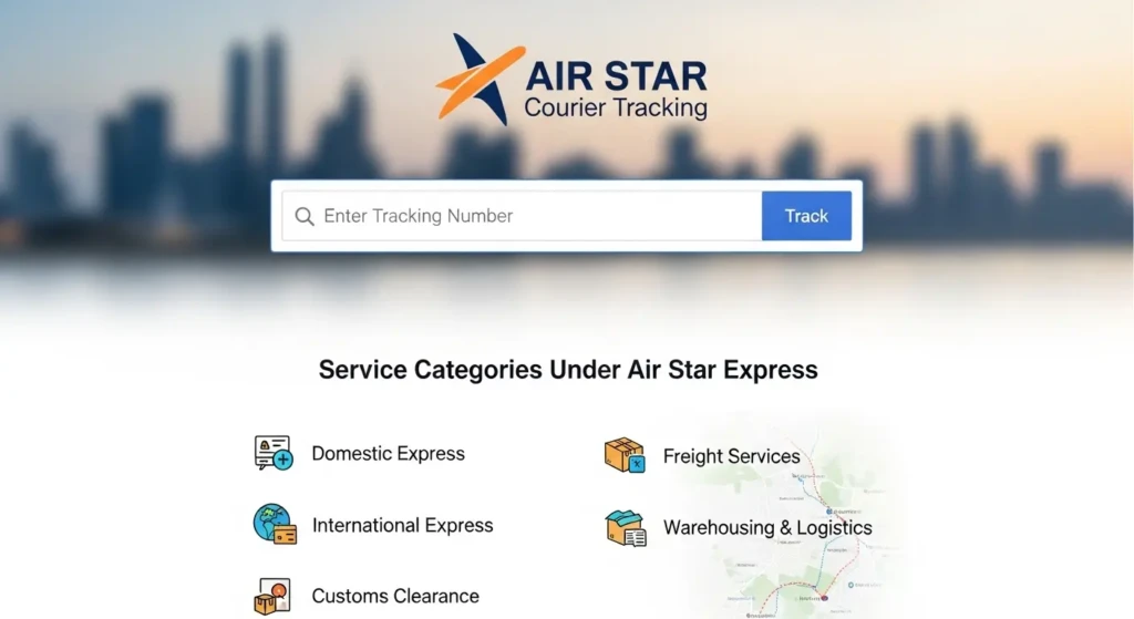 Service Categories Under Air Star Express