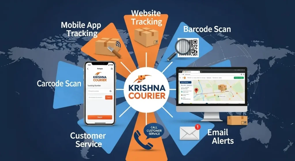 Multiple Methods to Track Krishna Courier Shipments