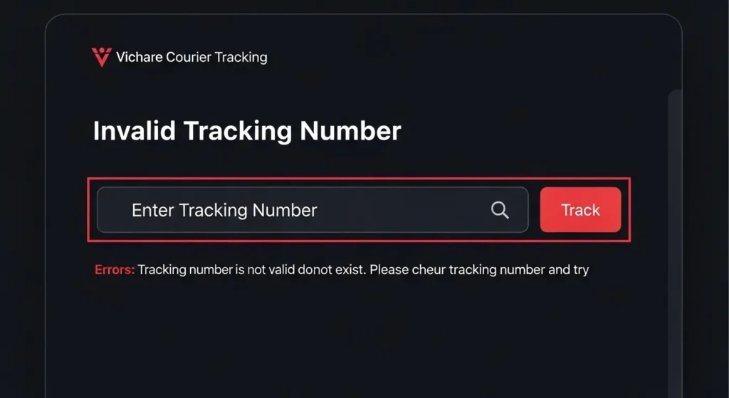 Invalid Tracking Number Errors