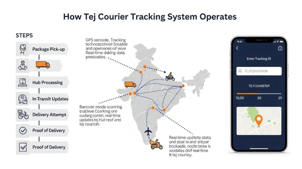 How Tej Courier Tracking System Operates