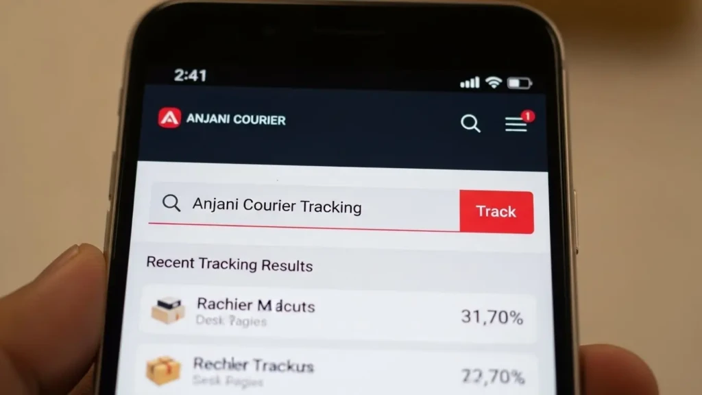 Anjani Courier Service Tracking